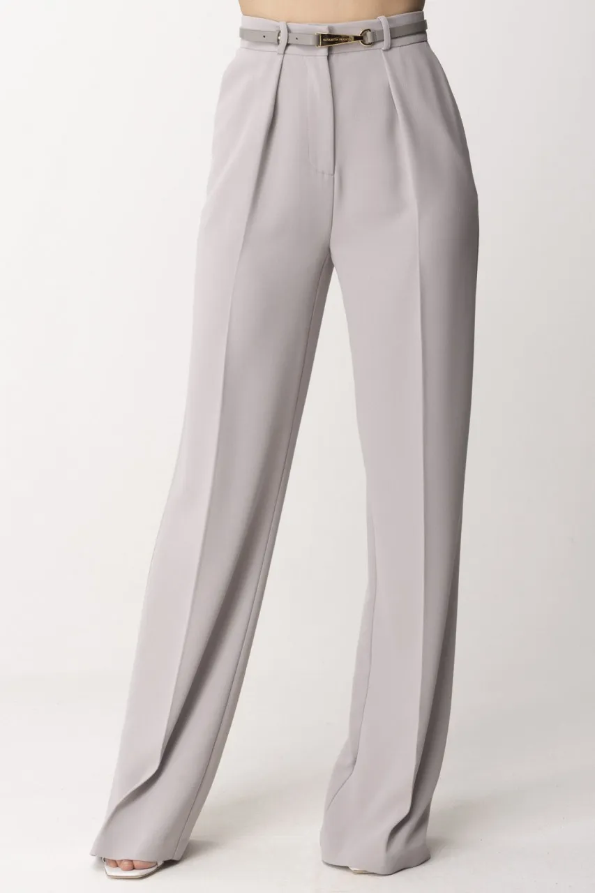 Pantalone dritti con cintura Perla