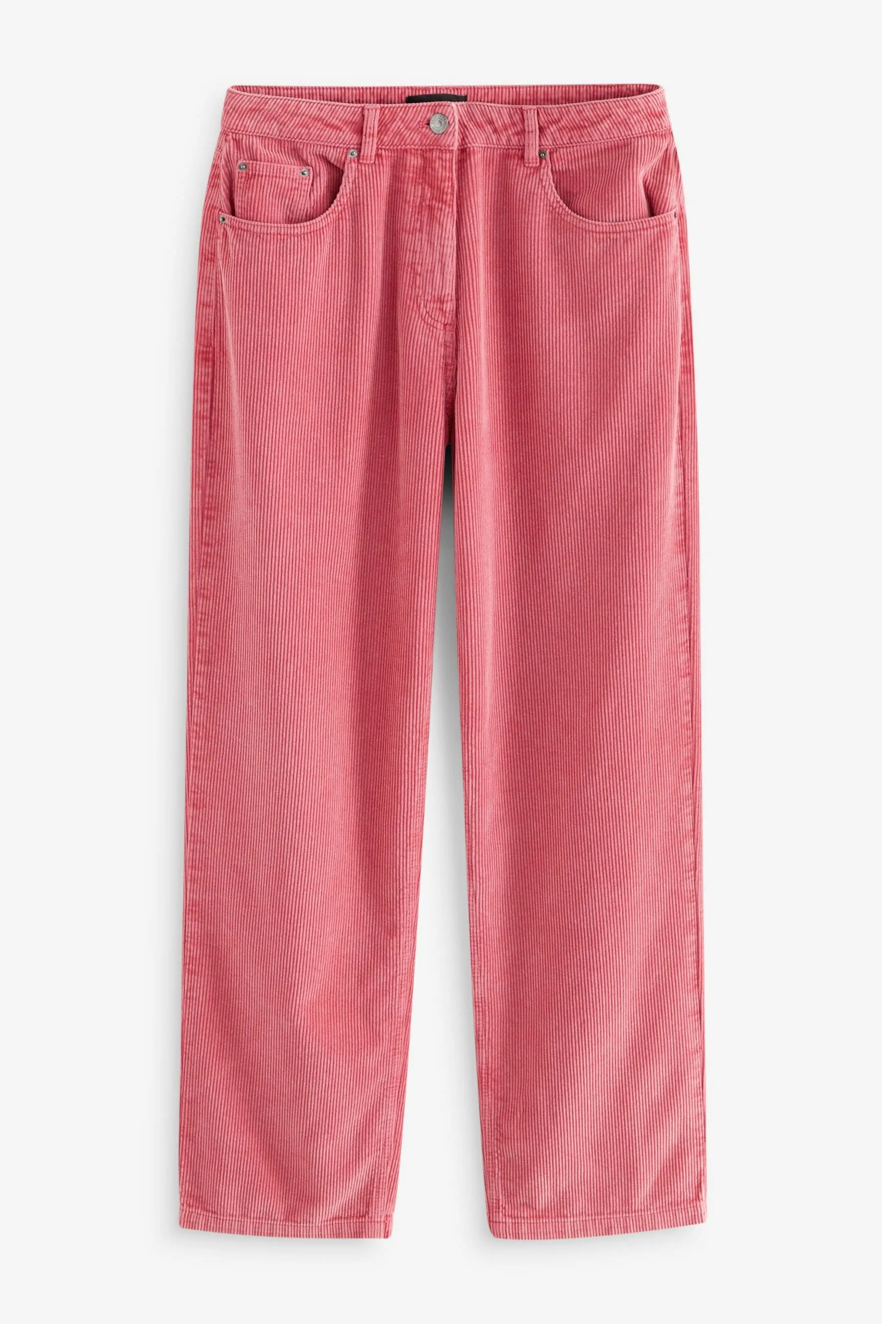 Pantaloni a gamba larga in corda lavata 100% cotone    