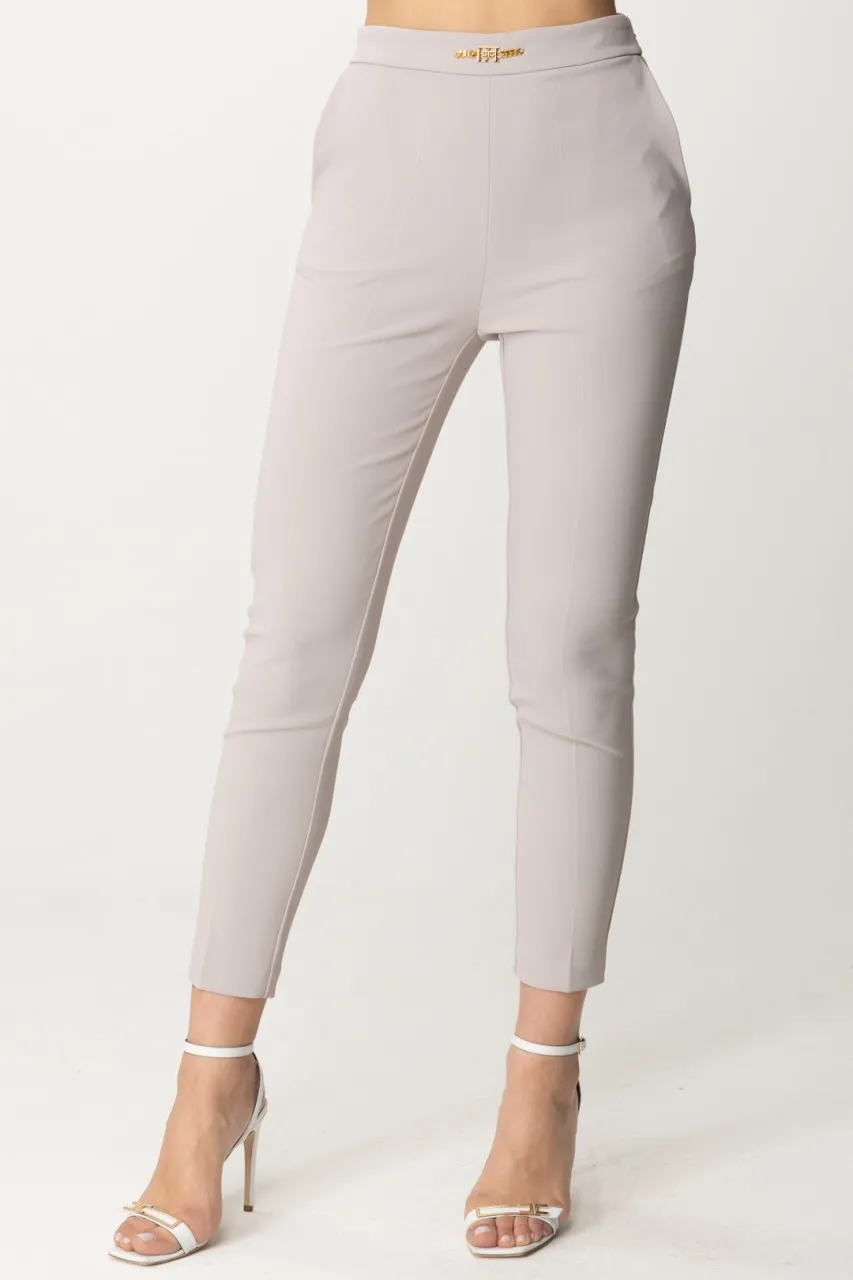 Pantaloni alla caviglia con morsetto Perla