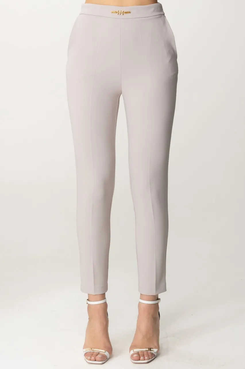 Pantaloni alla caviglia con morsetto Perla