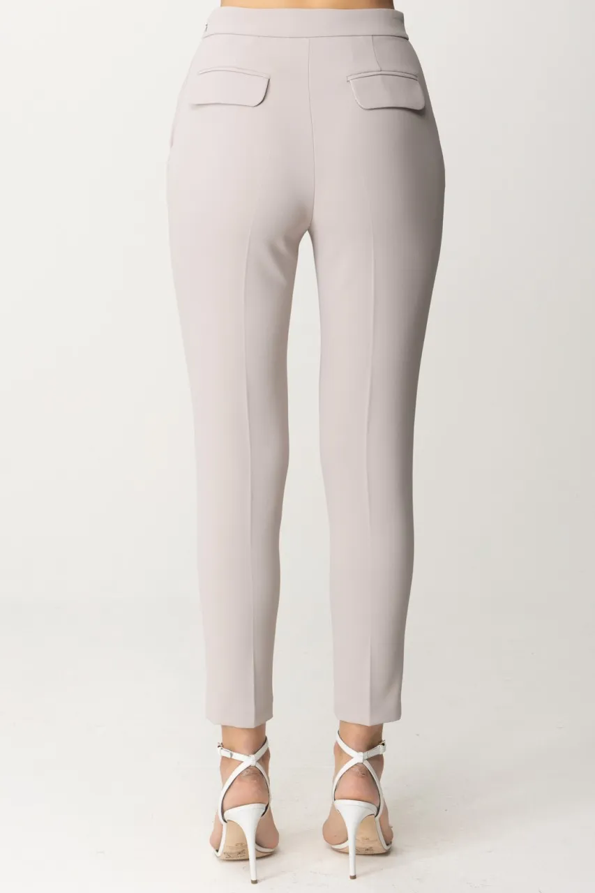 Pantaloni alla caviglia con morsetto Perla