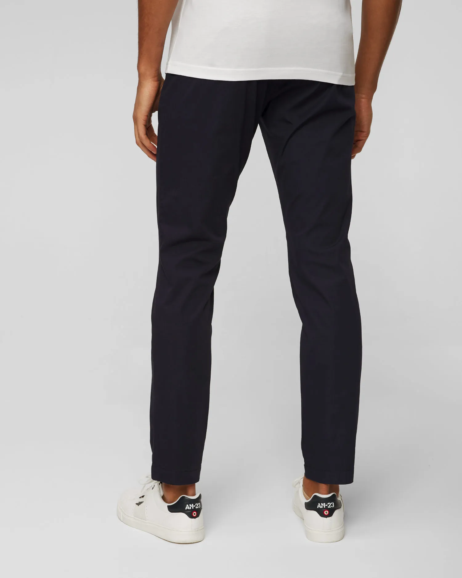 Pantaloni blu scuro da uomo Alberto Jump-Light Cotton 30371506-890