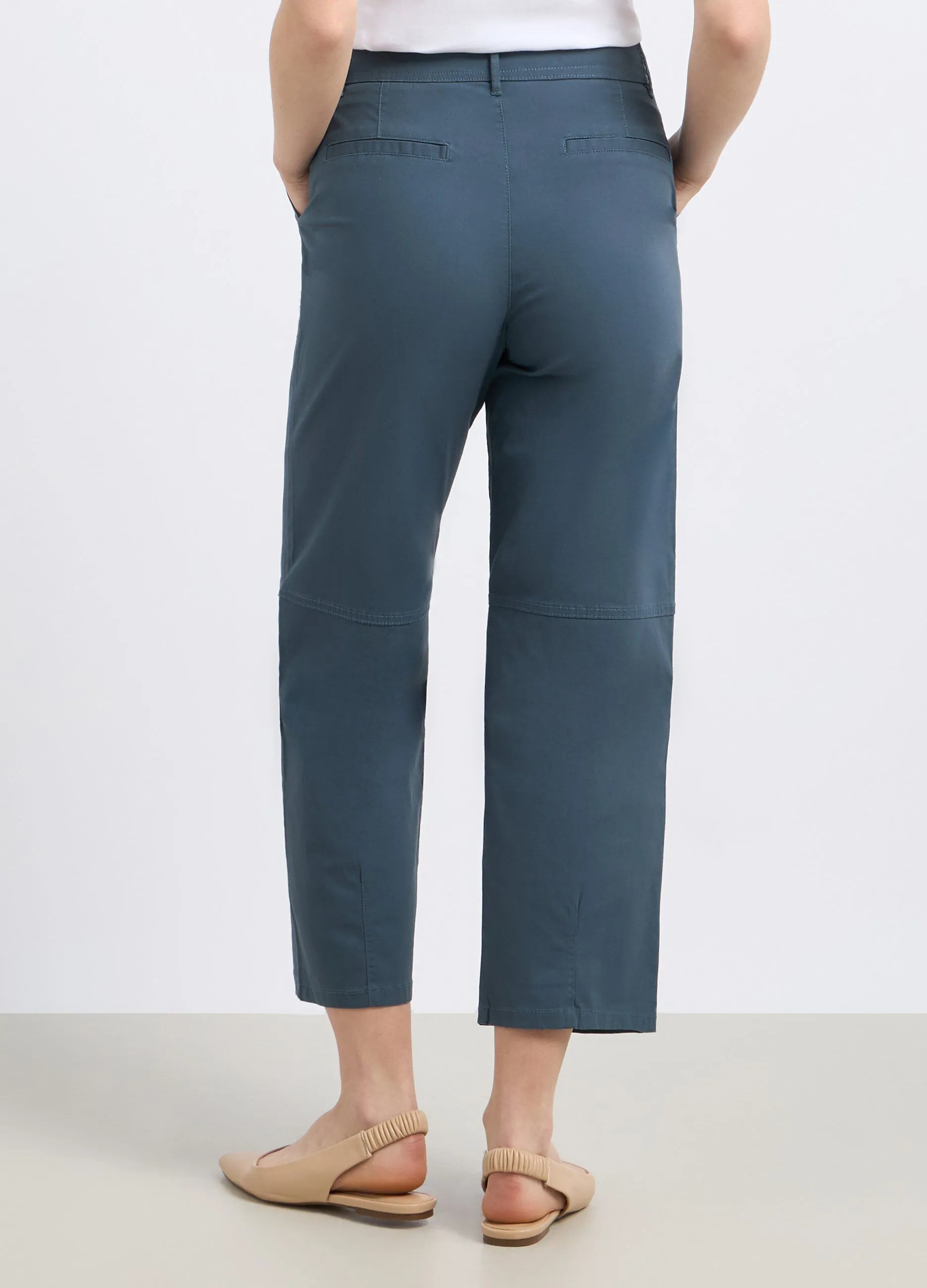 Pantaloni in cotone stretch donna