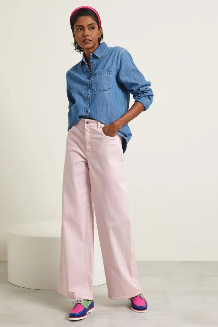 Pantaloni in drill stretch