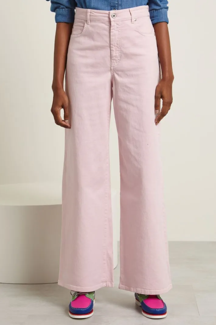 Pantaloni in drill stretch