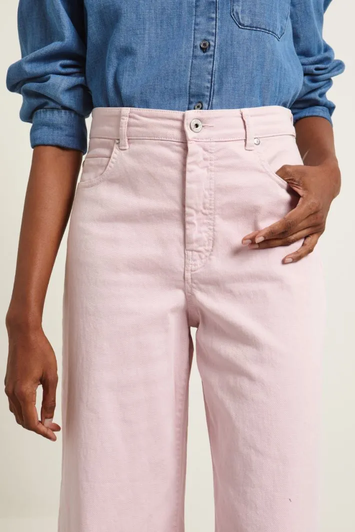 Pantaloni in drill stretch