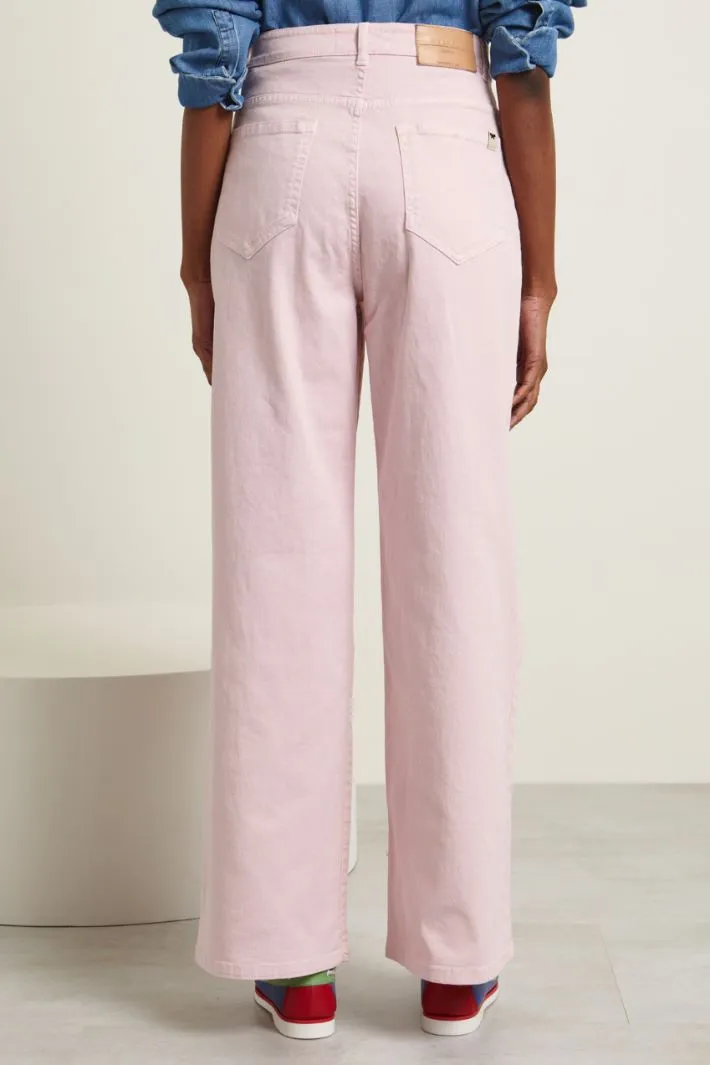 Pantaloni in drill stretch