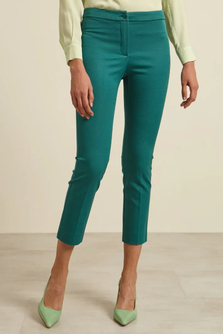 Pantaloni in faille di cotone