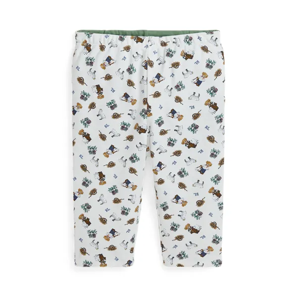 Pantaloni Polo Bear double-face cotone