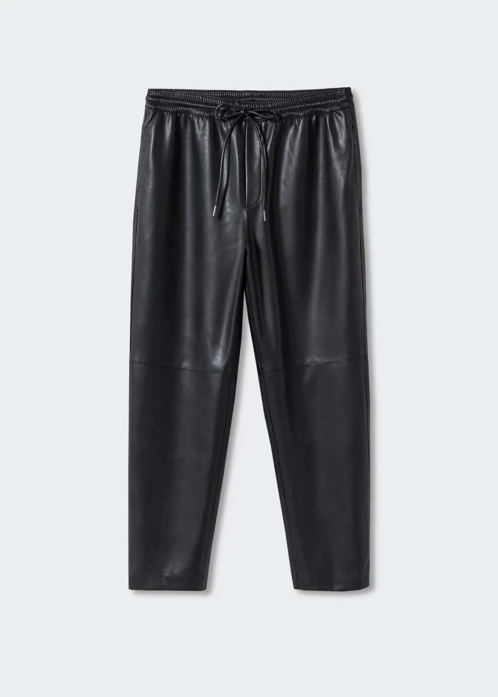 Pantaloni vita elasticizzata similpelle