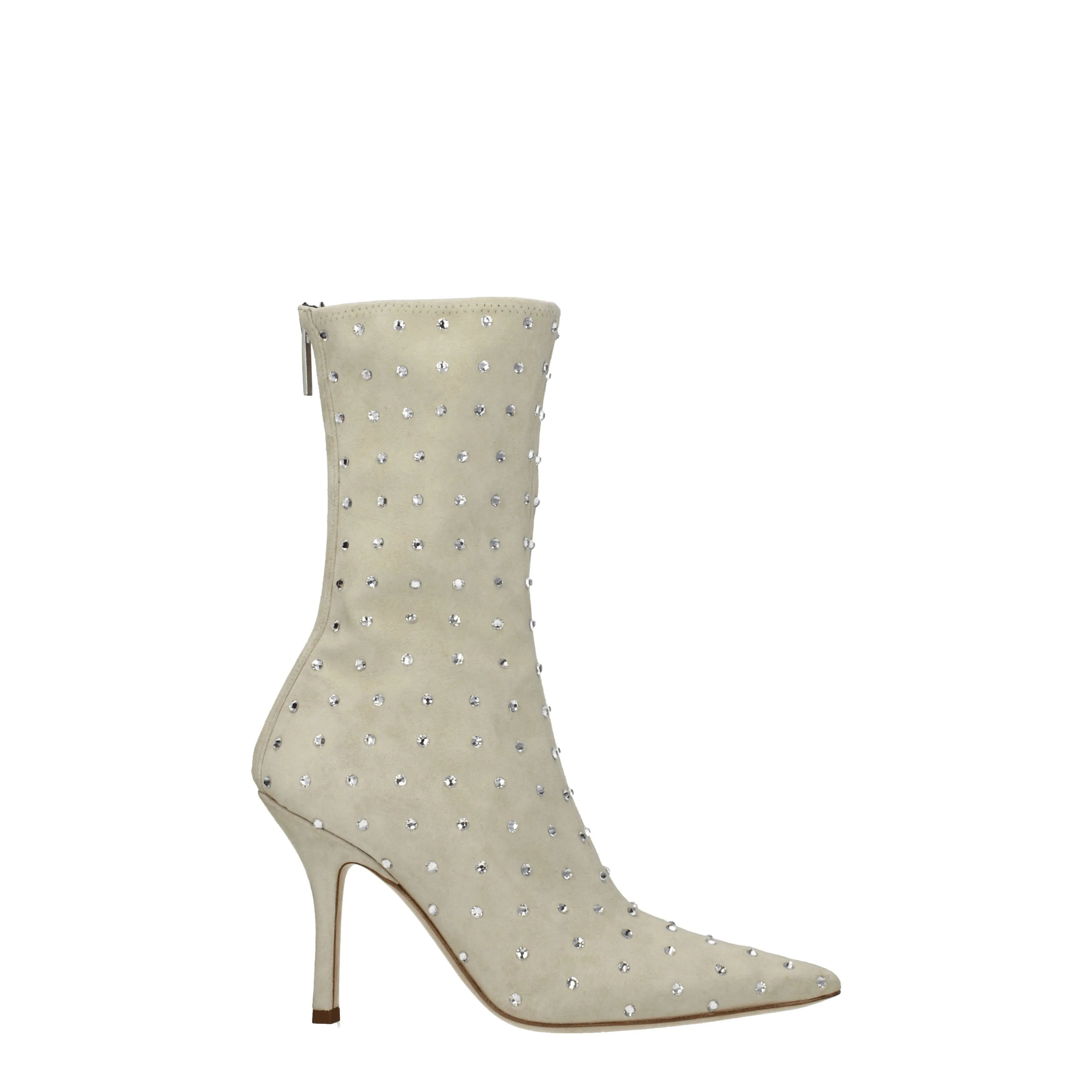 Paris Texas Stivaletti Holly Donna Camoscio Beige/Sasso