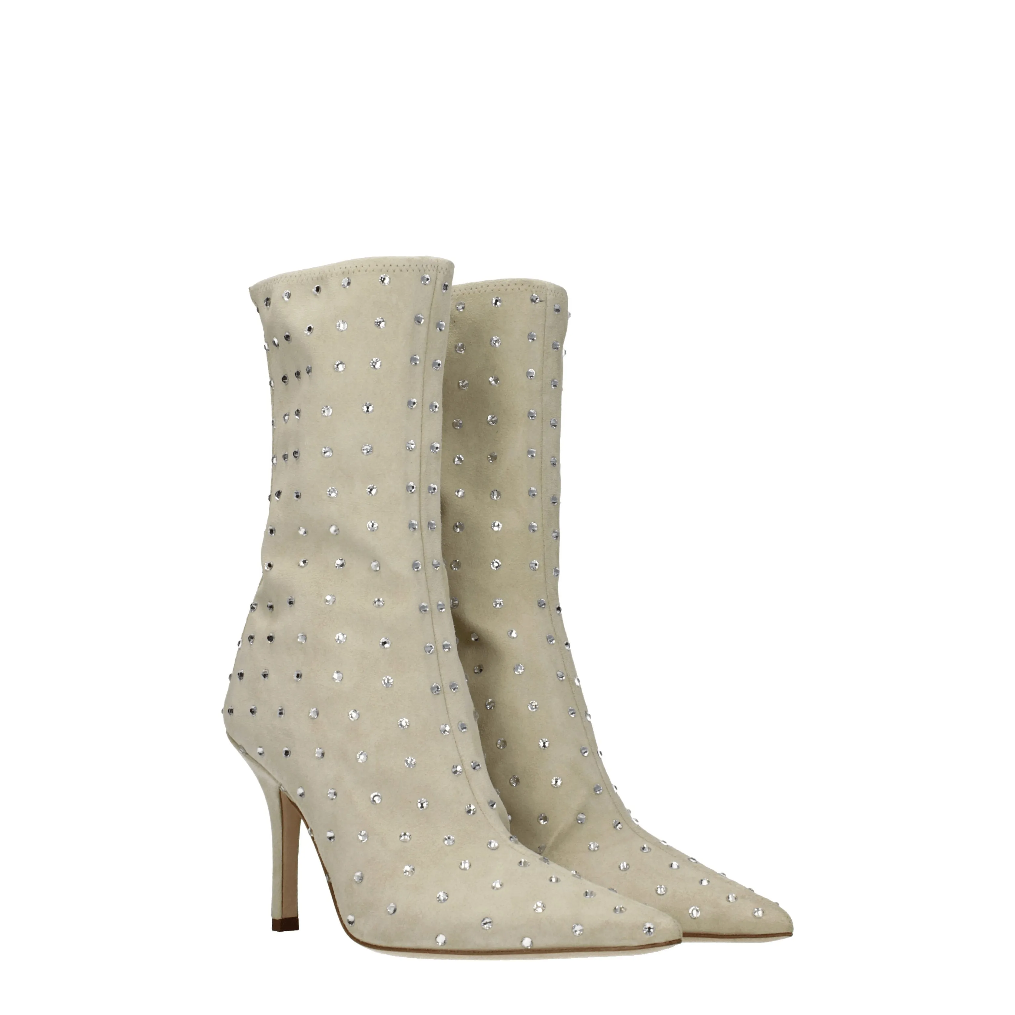 Paris Texas Stivaletti Holly Donna Camoscio Beige/Sasso