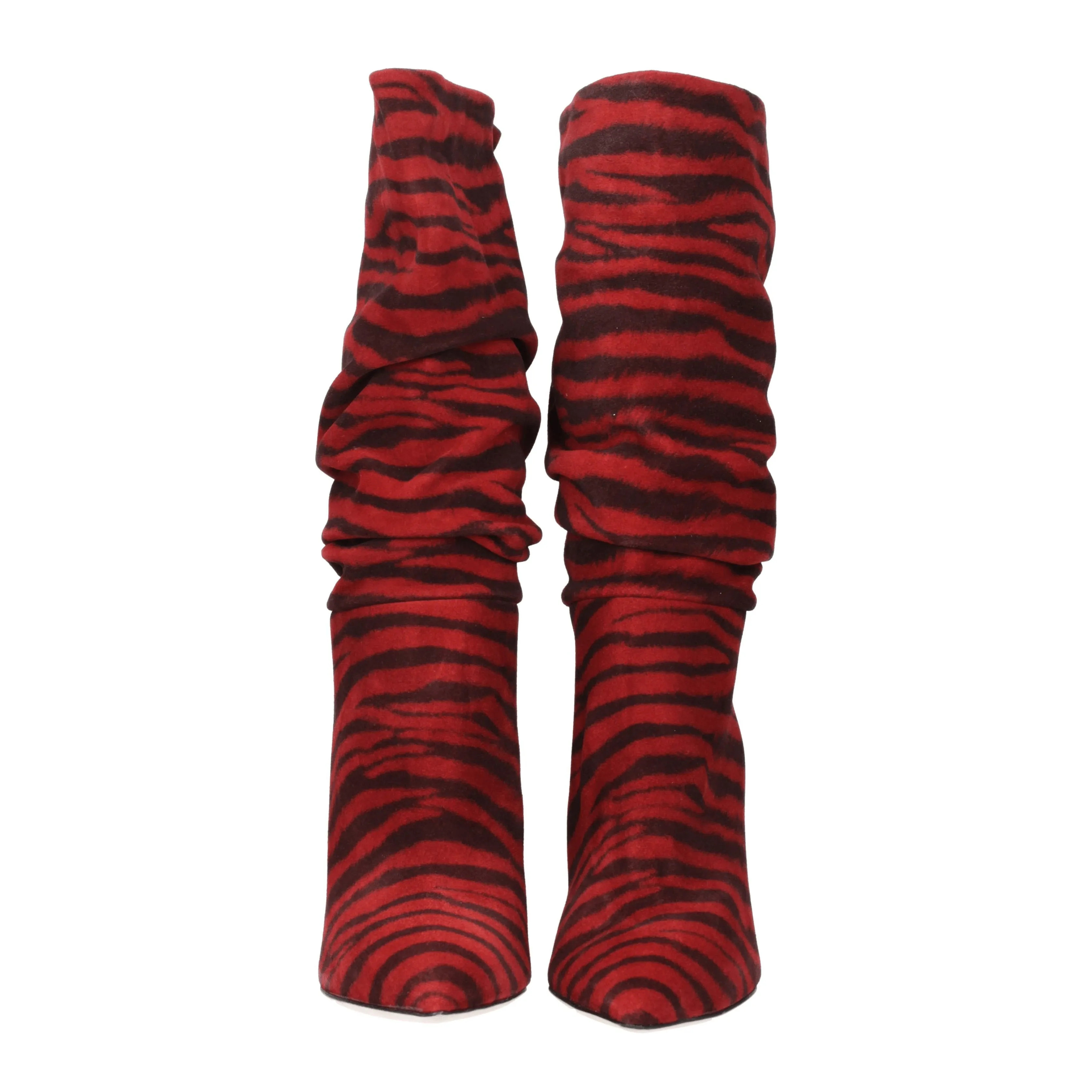Paris Texas Stivaletti Slouchy Donna Camoscio Rosso