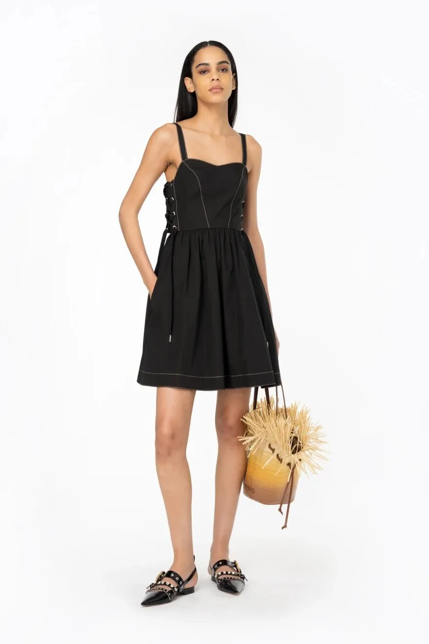 PINKO Mini abito con stringhe laterali