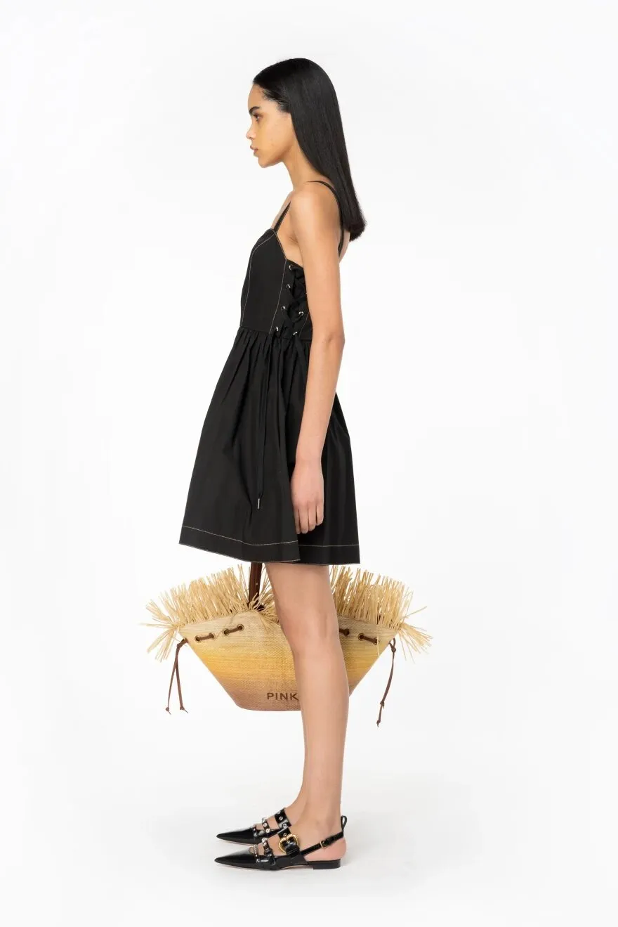 PINKO Mini abito con stringhe laterali