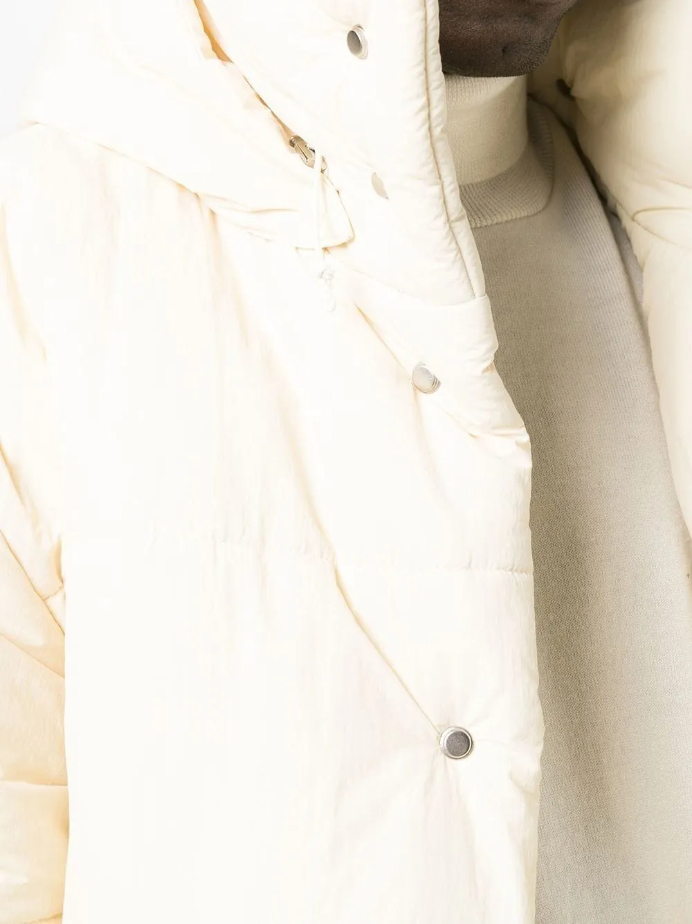 Piumino con tasche corto in beige - uomo