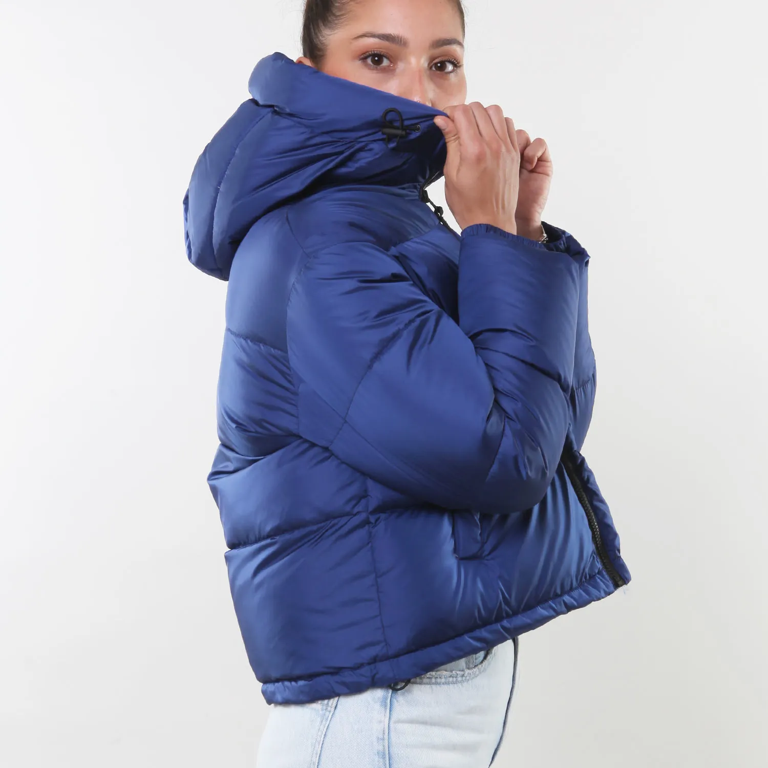 Piumino Corto Aspesi Blu Bambina E Ragazza