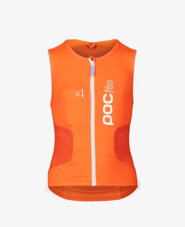 POC POCITO VPD AIR VEST 20024-9050 FLUORESCENT ORANGE protezione schiena backprotector con gilet jr