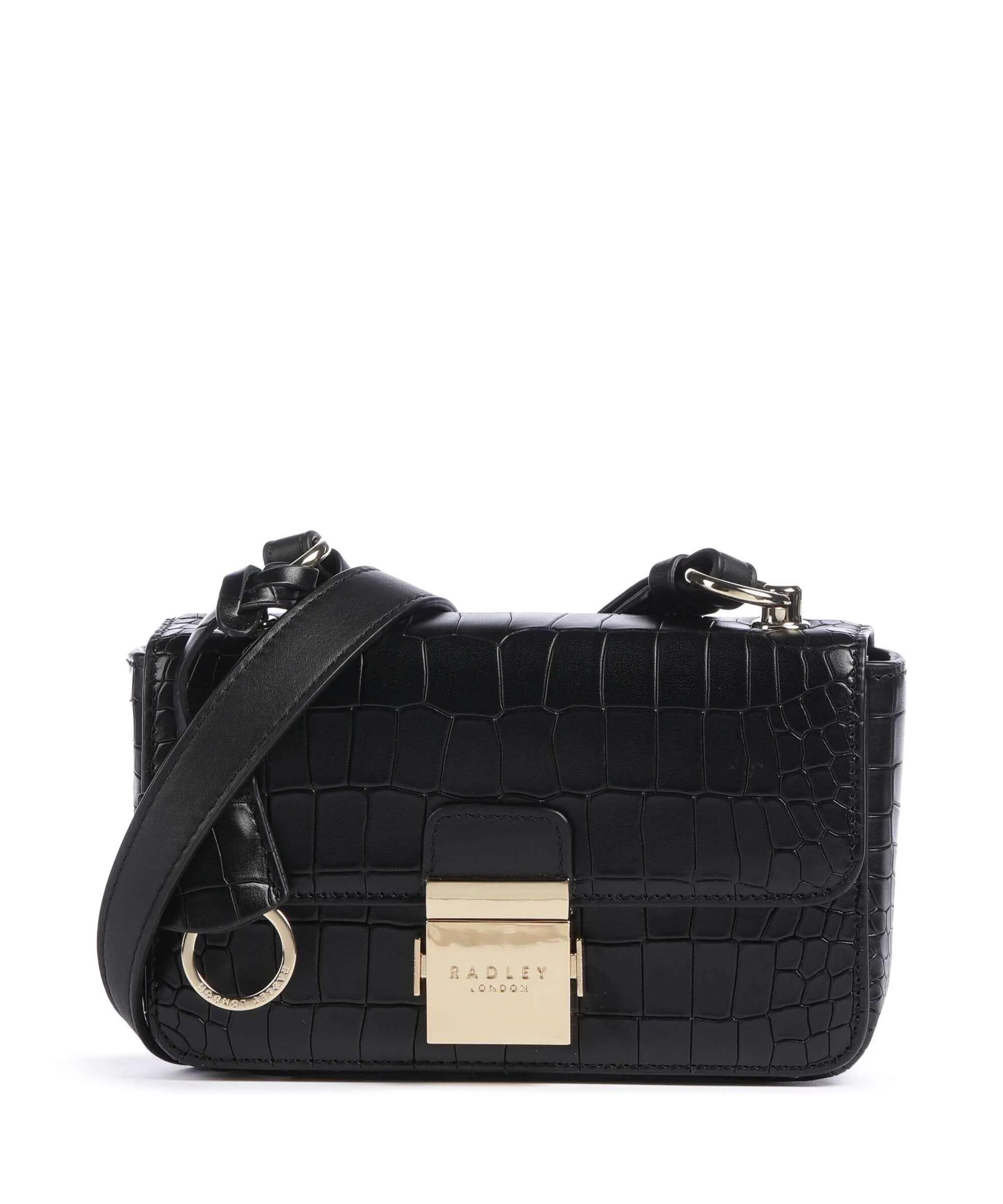  Radley London Hanley Close Borsa a tracolla pelle a grana fine nero  