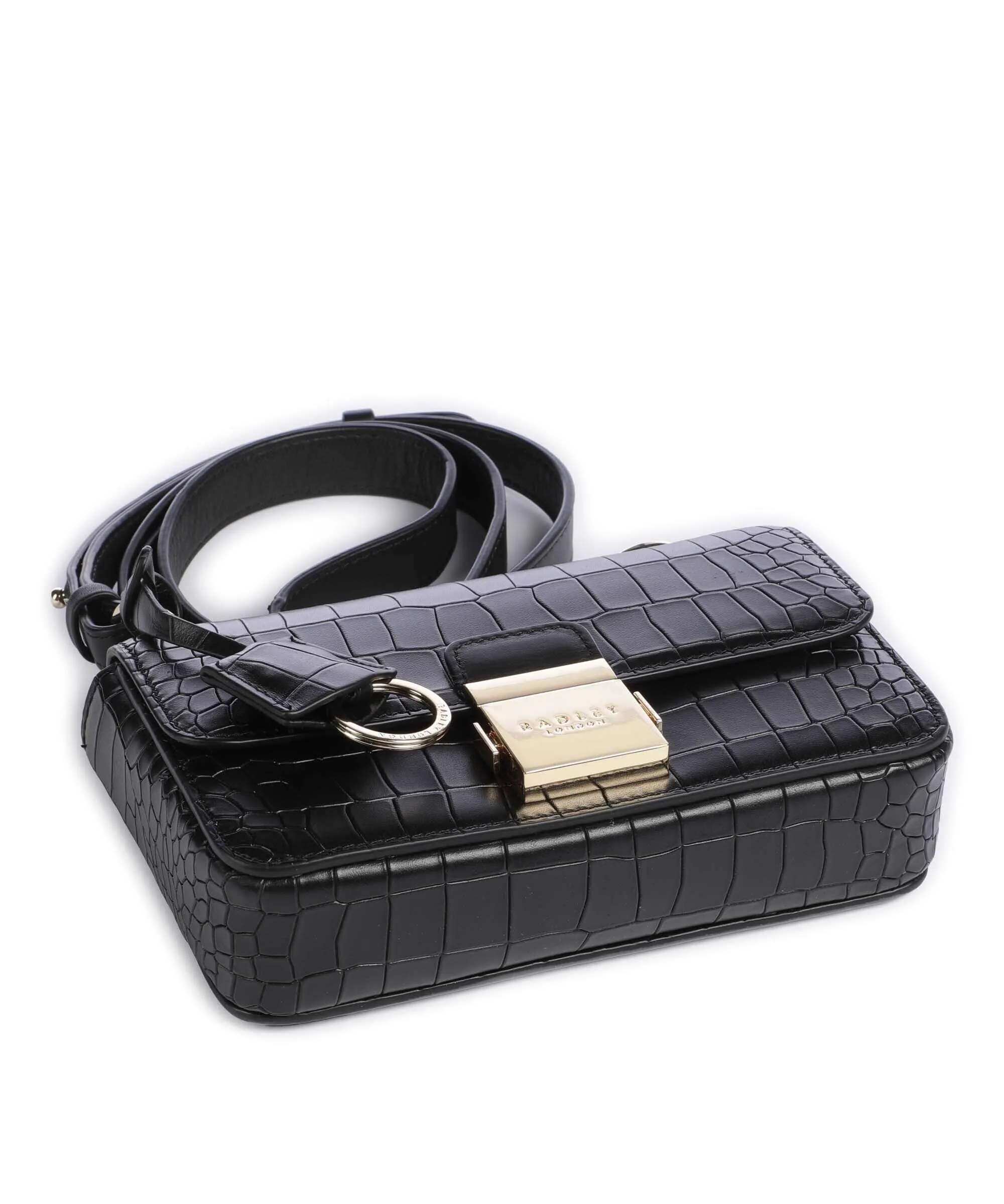  Radley London Hanley Close Borsa a tracolla pelle a grana fine nero  