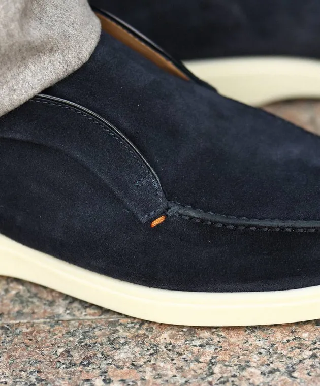 Santoni Deserti in camoscio blu MGDG17823TICBGEX