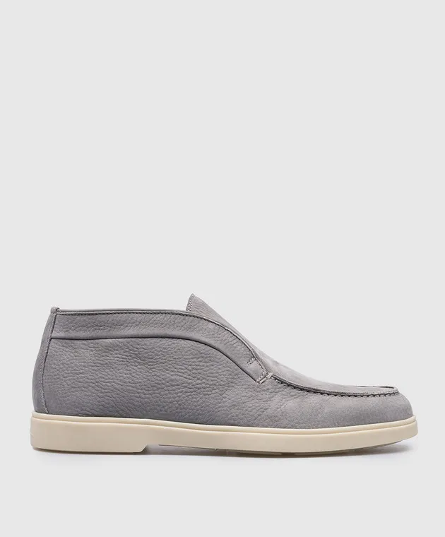Santoni Deserti in nabuk grigio WUYA58458TISNPRX