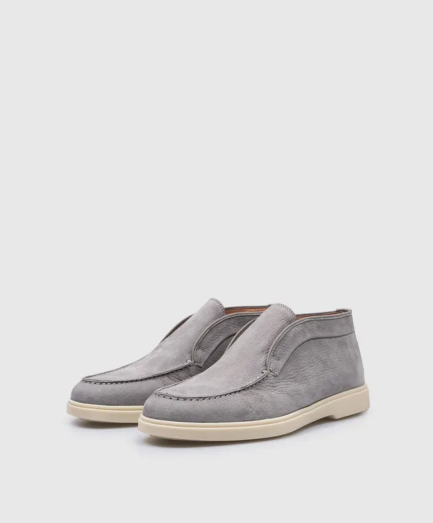 Santoni Deserti in nabuk grigio WUYA58458TISNPRX
