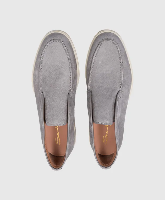 Santoni Deserti in nabuk grigio WUYA58458TISNPRX