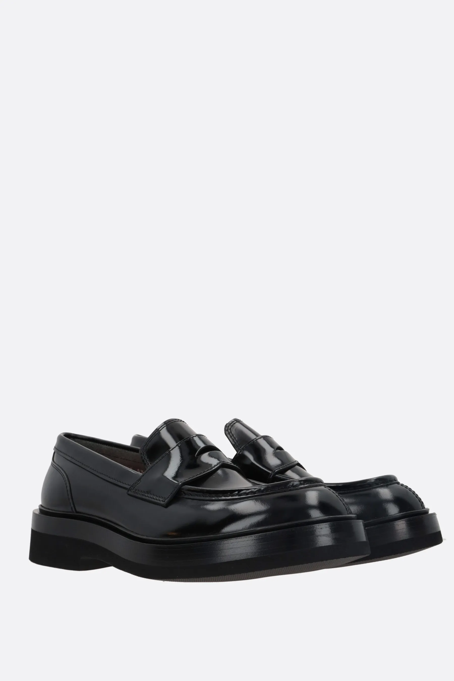  SANTONI mocassino Gunder in pelle lucida 