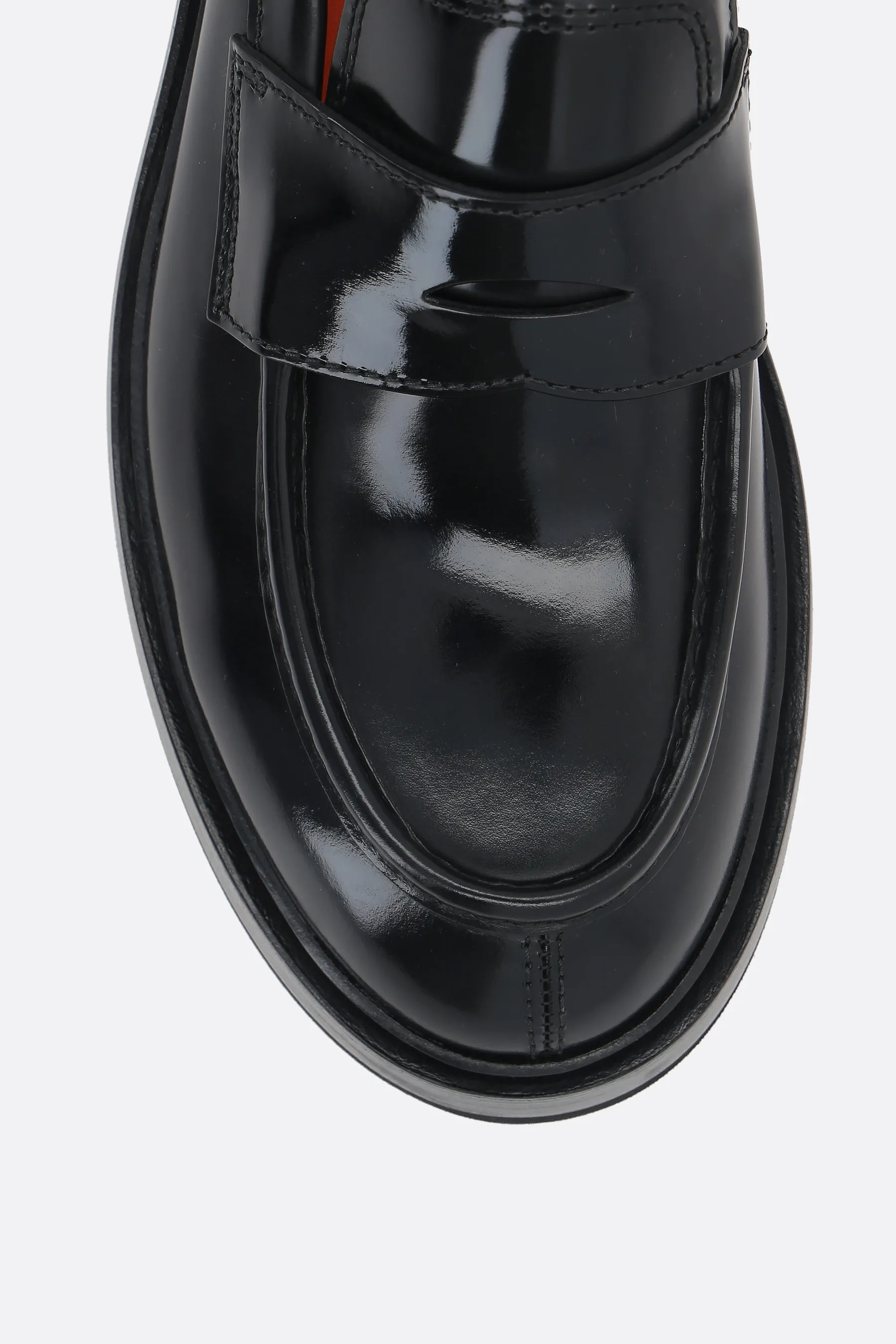  SANTONI mocassino Gunder in pelle lucida 