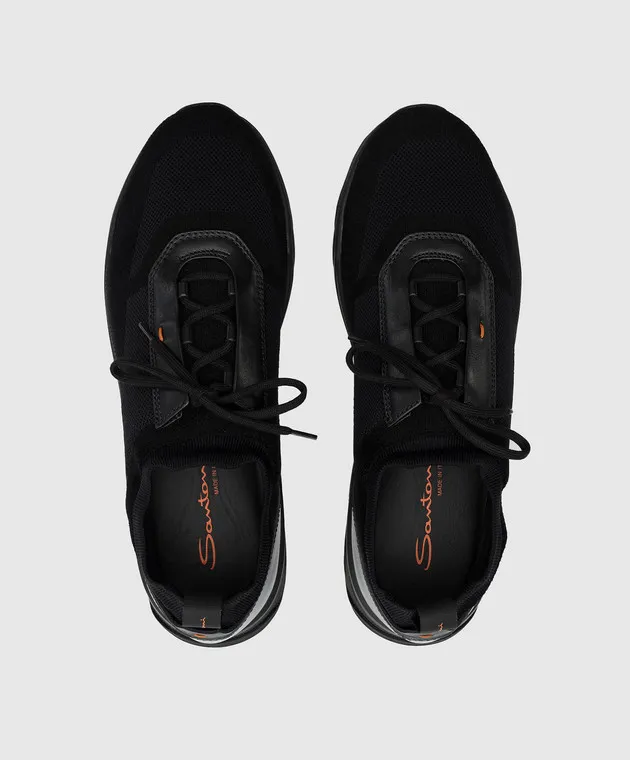 Santoni Sneakers combinate nere MBIO21601NERNYDR