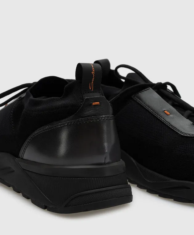 Santoni Sneakers combinate nere MBIO21601NERNYDR