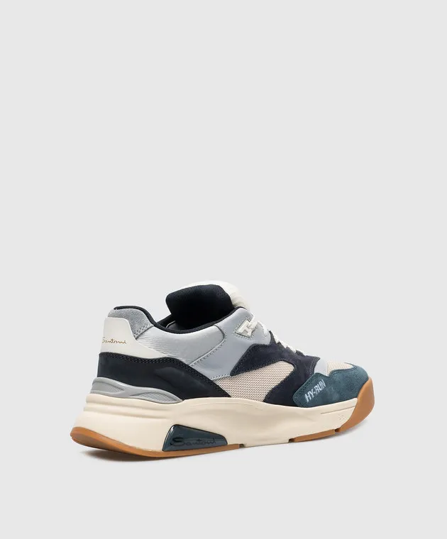 Santoni Sneakers combo Hy-Run con logo MBHR21918TISHGHR