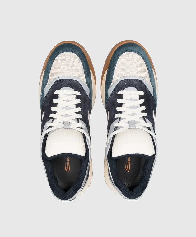 Santoni Sneakers combo Hy-Run con logo MBHR21918TISHGHR