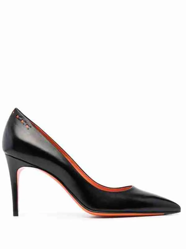 Santoni  ---------    ------------ scarpe decollètè decollete nero
