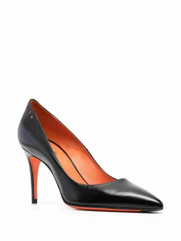 Santoni  ---------    ------------ scarpe decollètè decollete nero