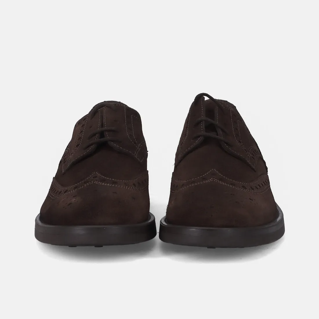 Scarpa derby da uomo Antica Cuoieria in camoscio marrone