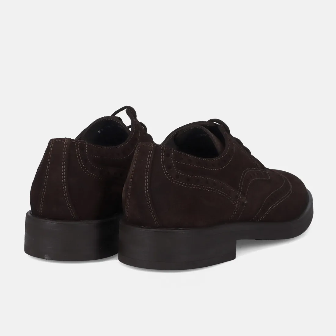 Scarpa derby da uomo Antica Cuoieria in camoscio marrone