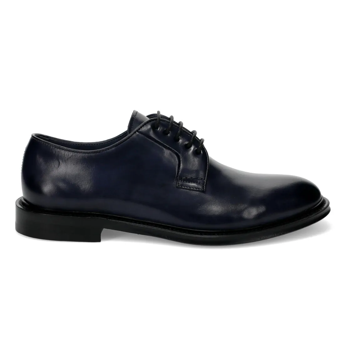 Scarpa derby John White in pelle blu by Brecos