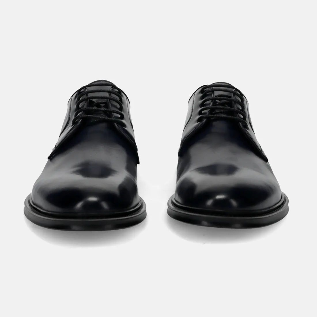 Scarpa derby John White in pelle blu by Brecos