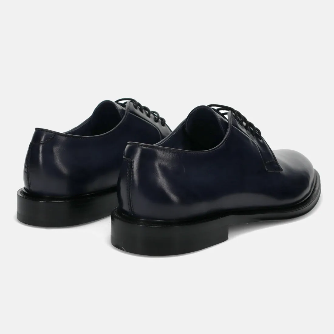 Scarpa derby John White in pelle blu by Brecos