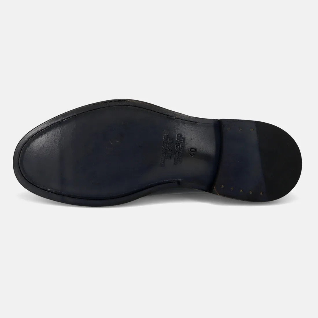 Scarpa derby John White in pelle blu by Brecos