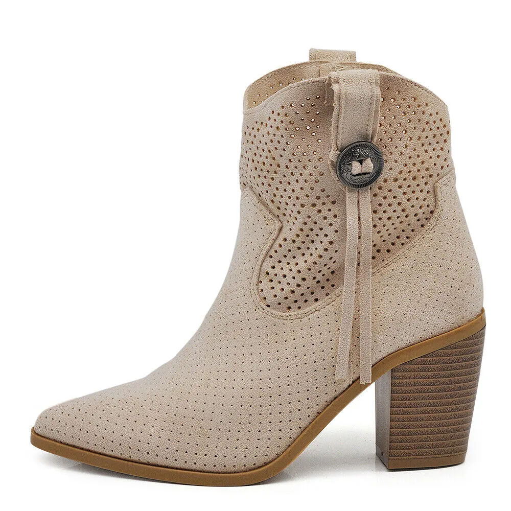 Scarpe da Donna Stivali Stivaletti Camperos Texani Primaverili Estivi WS106