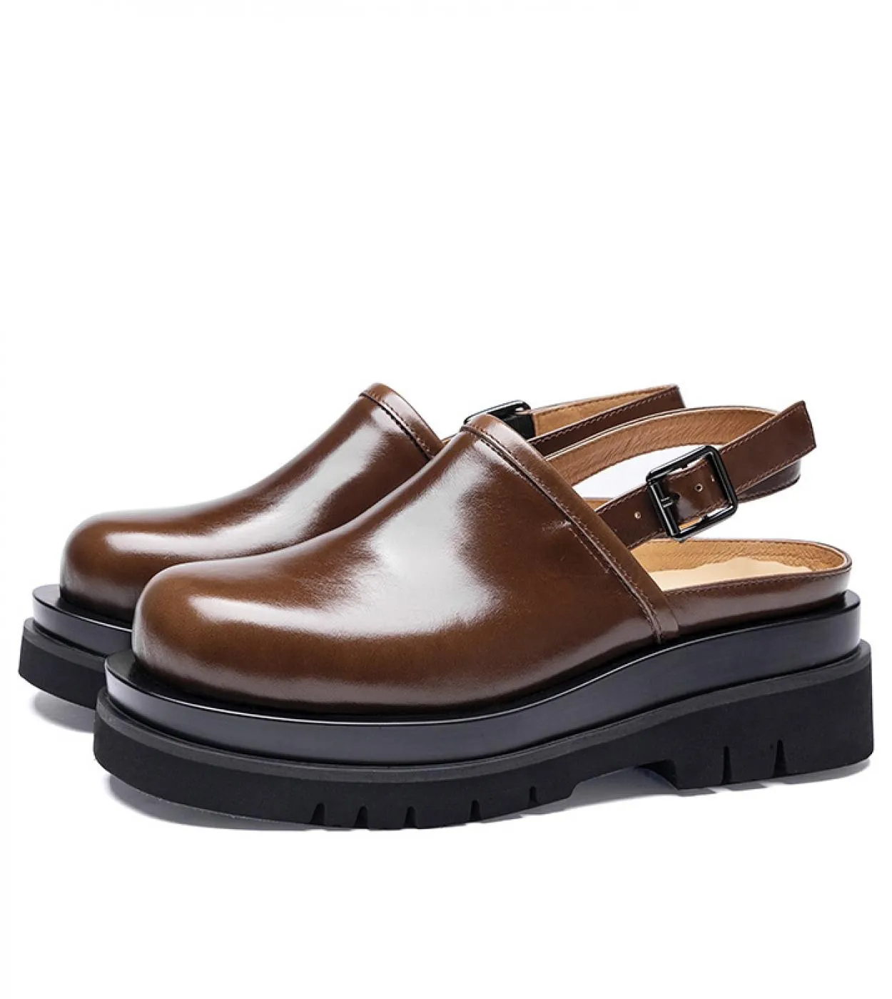 Scarpe eleganti da uomo con plateau Tacchi alti 5,5 cm Scarpe da sposa estive con fibbia a punta tonda in vera pelle di lusso Sc