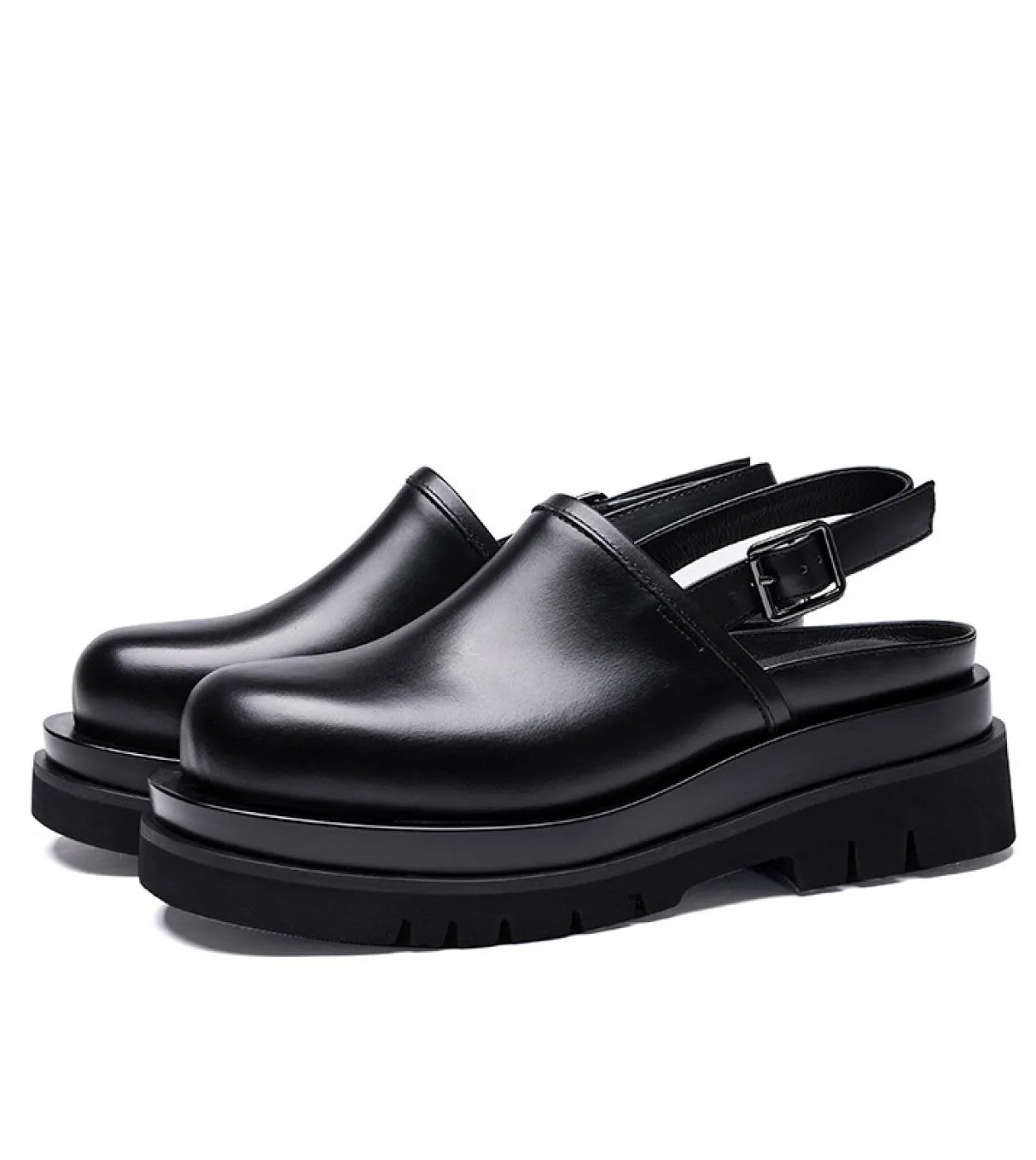 Scarpe eleganti da uomo con plateau Tacchi alti 5,5 cm Scarpe da sposa estive con fibbia a punta tonda in vera pelle di lusso Sc