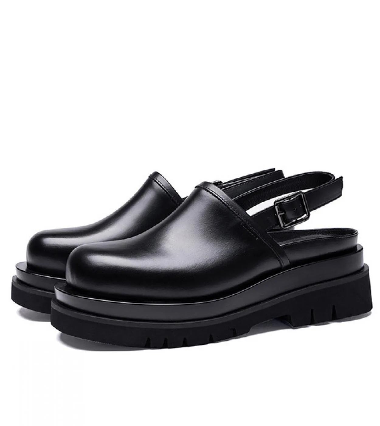 Scarpe eleganti da uomo con plateau Tacchi alti 5,5 cm Scarpe da sposa estive con fibbia a punta tonda in vera pelle di lusso Sc