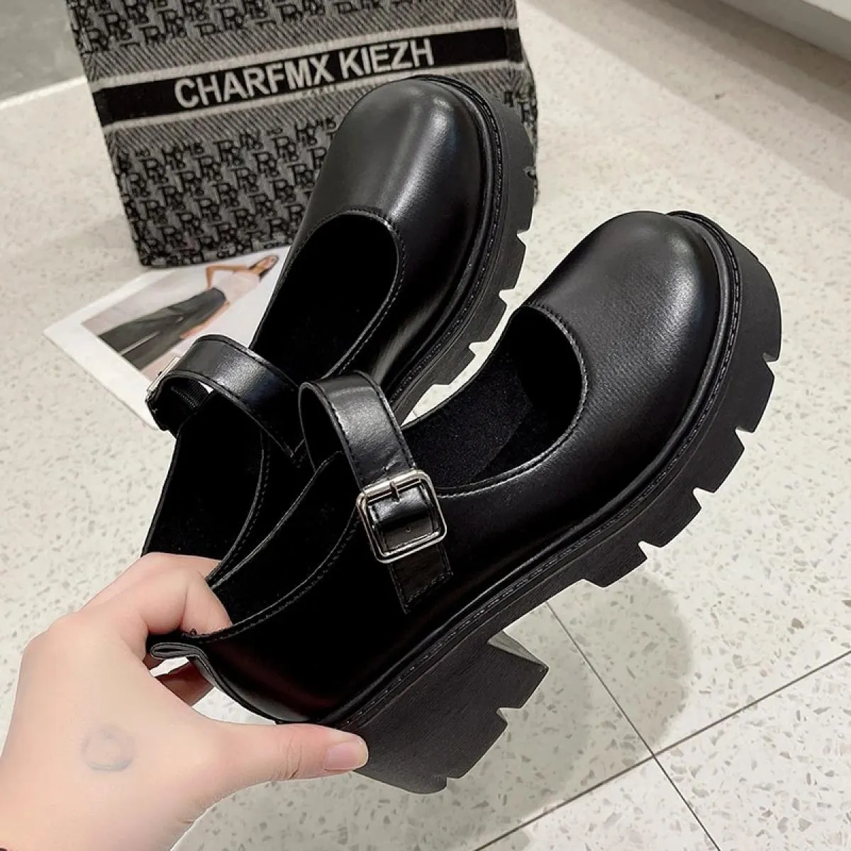 Scarpe Scarpe con plateau Scarpe con tacco Scarpe da donna stile vintage per donna Scarpe da donna per studenti universitari