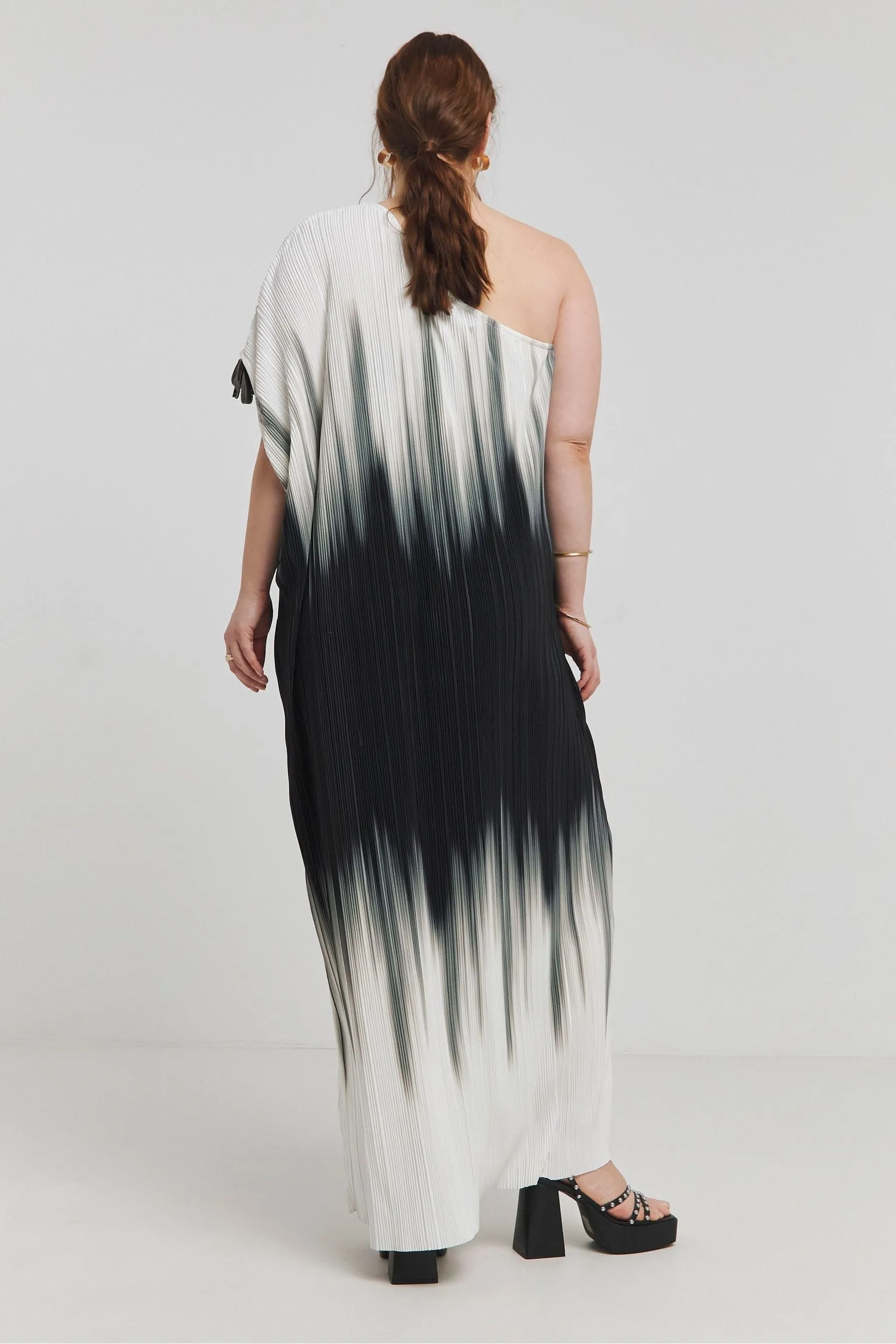 Simply Be - Abito maxi sfumato plissettato