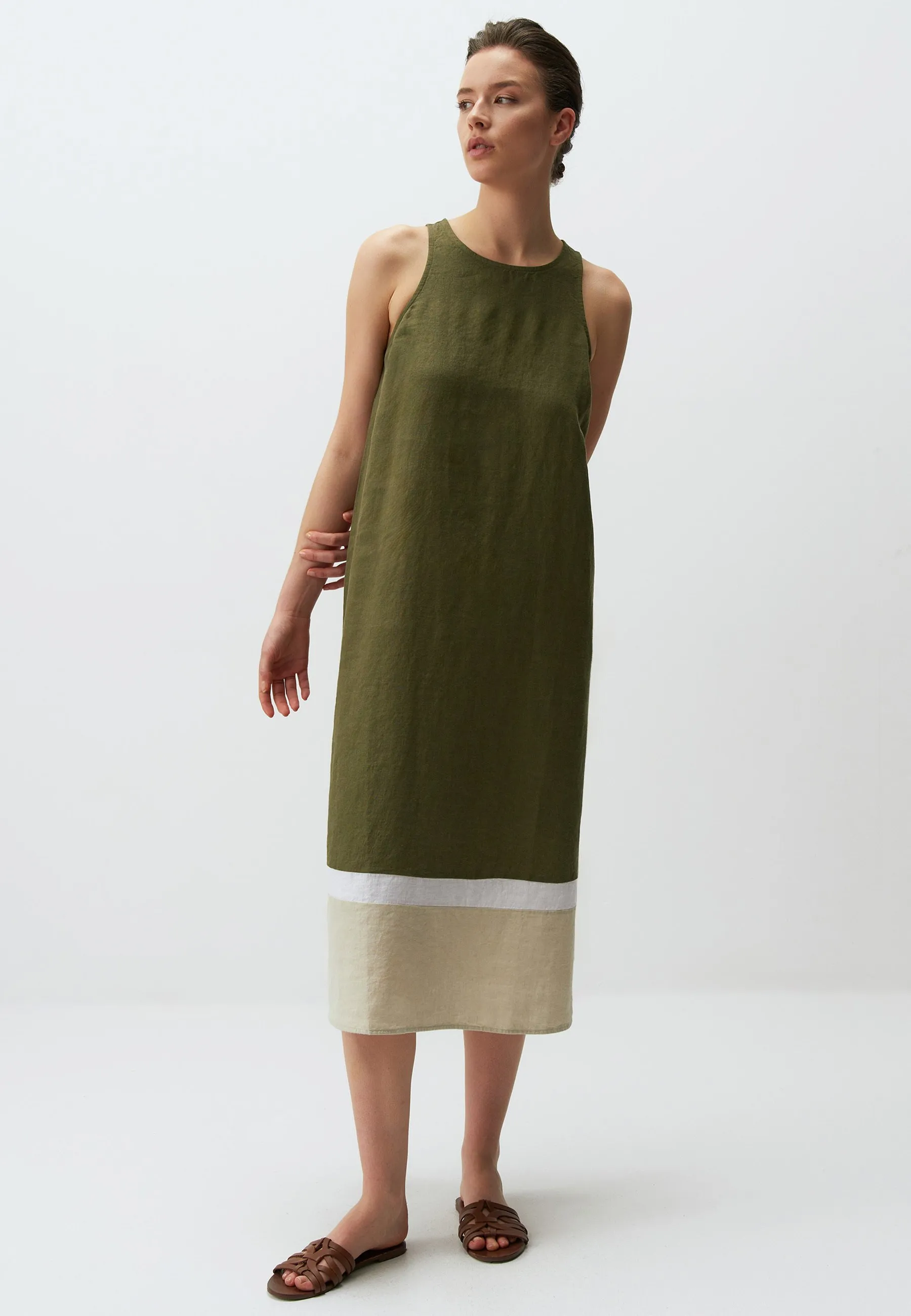 SLEEVELESS CREW NECK MIDI - Vestito estivo