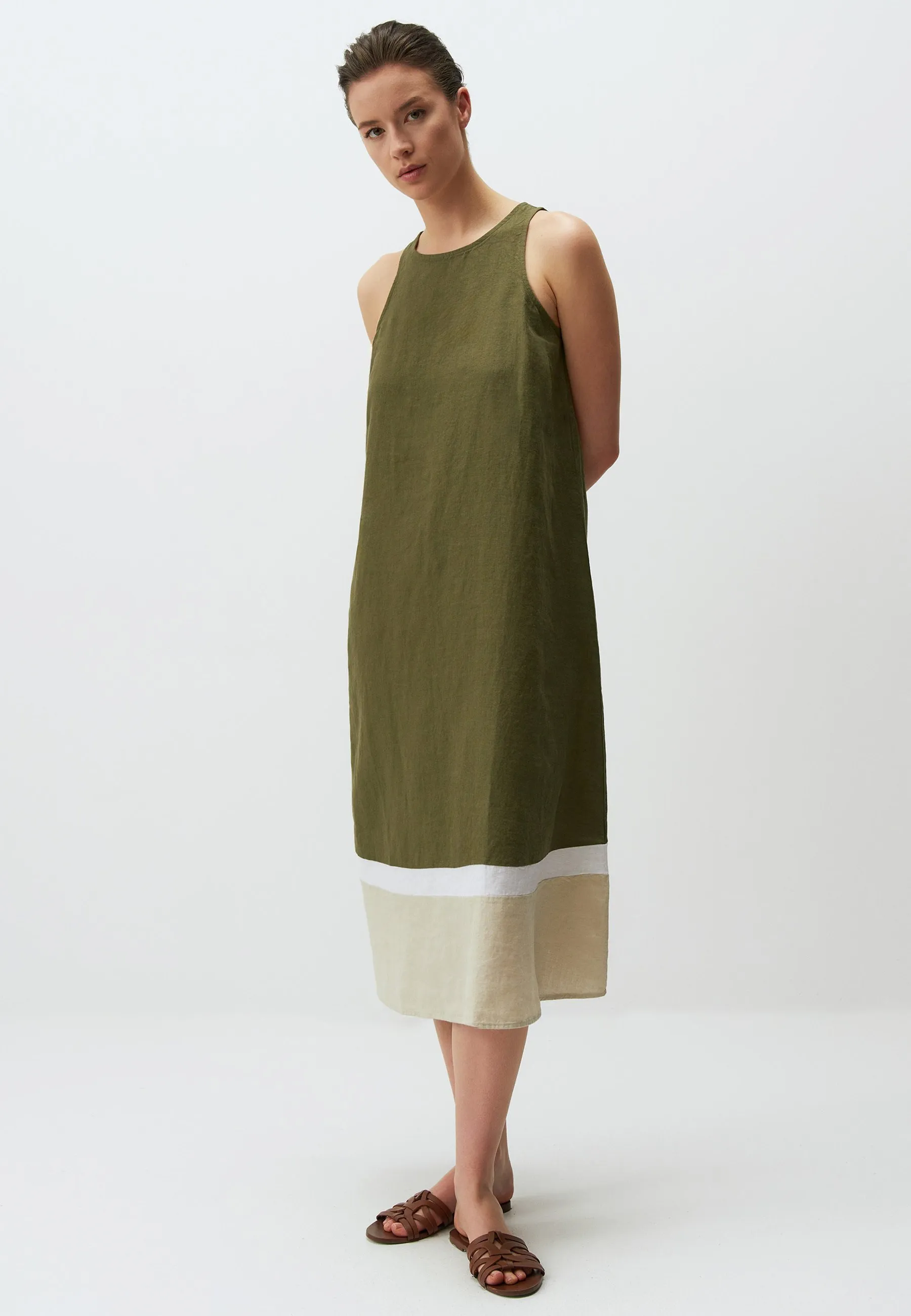 SLEEVELESS CREW NECK MIDI - Vestito estivo